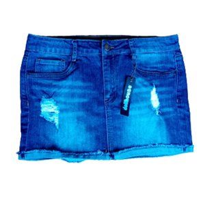 DOLLHOUSE Denim Mini Skirt Size 11 NWT New